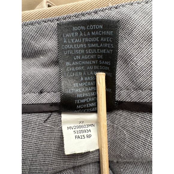 Nordstrom Mens Shop SmartCare Wrinkle Free Chino Straight Leg Pants Mens 31 X 32 - Picture 7 of 7